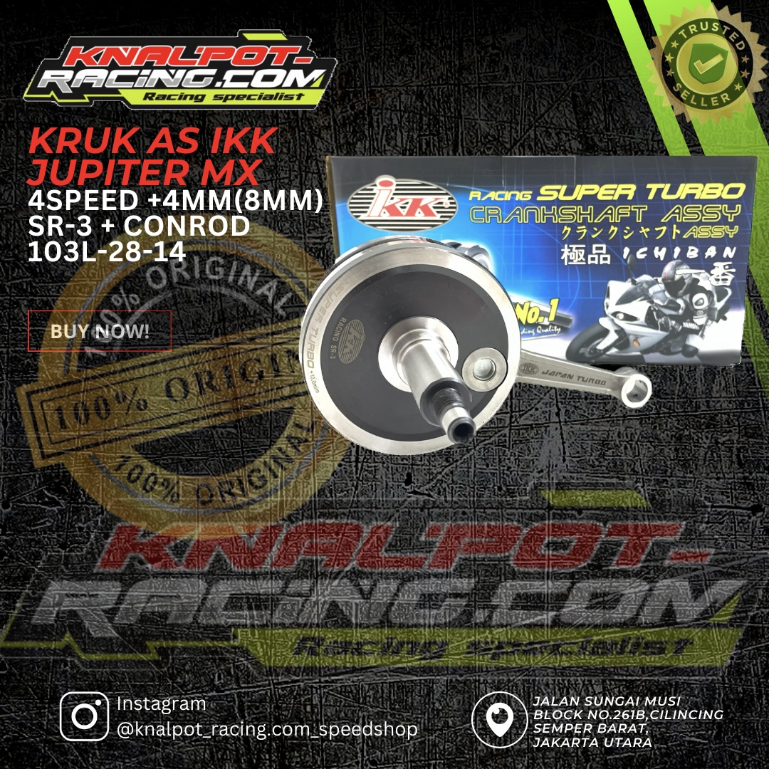 KRUK AS IKK YAMAHA JUPITER MX 4SPEED  +4MM(8MM) SR-3 + CONROD 103L-28-14